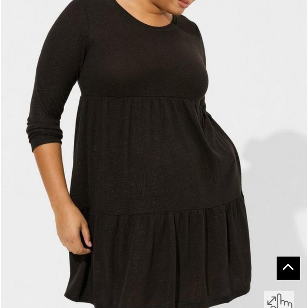 Super Soft Plush Long Sleeve Ruffle Lounge Dress